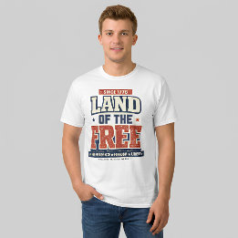 T-shirt Depuis 1776 Terre des Hommes Libres Patriote USA p