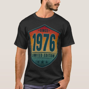 T-shirt Depuis 1976 Édition Limitée Vintage Rétro Coucher