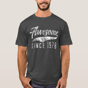 T-shirt Depuis 1978 rétro quarantième anniversaire vinta