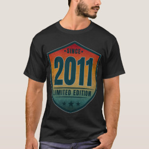 T-shirt Depuis 2011 Édition Limitée Vintage Retro Sunset