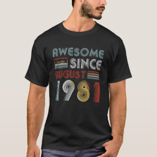 T-shirt Depuis août 1981 trente-huitième anniversaire