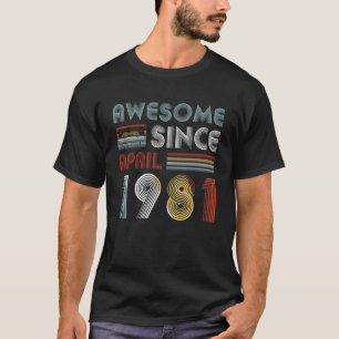 T-shirt Depuis avril 1981 trente-huitième anniversaire