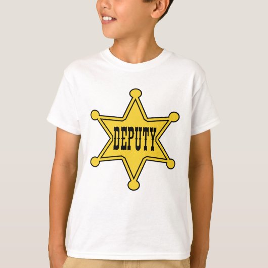 T-shirt Député Badge Tee de cowboy (Devant)