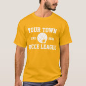 T-shirt d'équipe personnalisable BOCCE BALL (Devant)