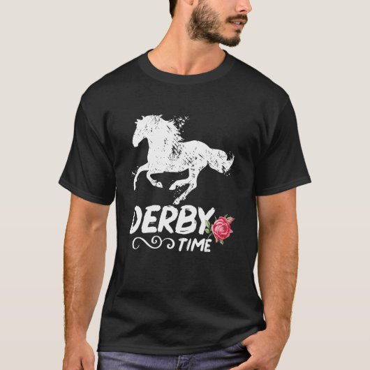 T-shirt Derby Time Y all Horses Horse Racing Festival (Devant)