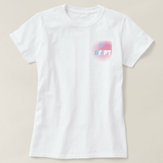 T-shirt Dérive en pastel – Tee-shirt de surf Y2K doux (Design devant)