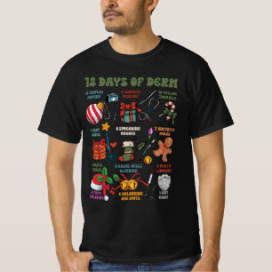 T-shirt Dermatologie Infirmière Joyeux Noël 12 Jours De De
