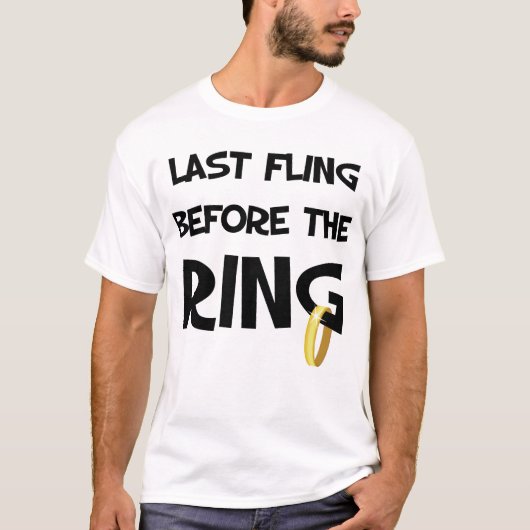 T-shirt Dernier Fling avant l'anneau (Devant)