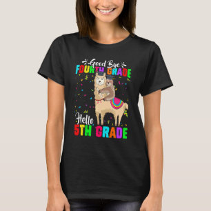 T-shirt Dernier jour Adieu quatrième année Bonjour 5e anné
