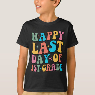 T-shirt Dernier Jour De 1re Année D'école Primaire Dernier