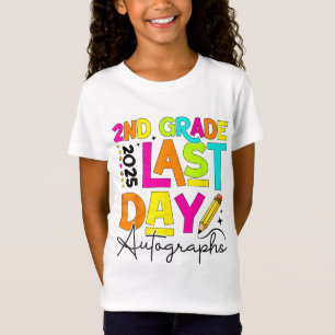 T-Shirt dernier Jour De L'École Autographe 2E Année 2025