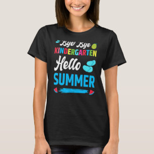 T-shirt Dernier Jour De L'École Bye Bye Kindergarten Bonjo