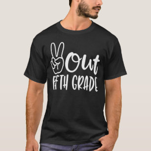 T-shirt Dernier Jour De Paix À L'École Cinquième Enseignem