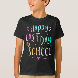 T-shirt Dernier jour d'école enseignants femmes enfants 