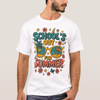 T-shirt Dernier Jour D'École. Établissements scolaires en