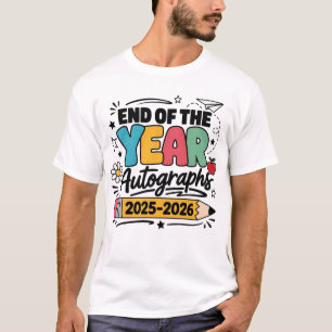 T-shirt Dernier jour d'école Fin d'année Autographes 2026