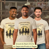 T-shirt Dernier Rodeo Cowboys Sunset Groom Nom Bachelor