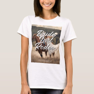 T-shirt Dernier Rodéo de mariée