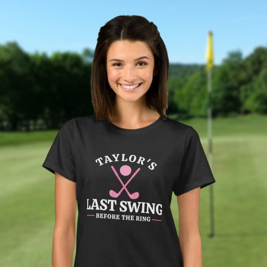 T-shirt Dernier Swing avant l'Anneau Golf Bachelorette