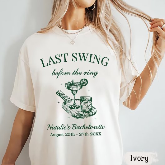 T-shirt Dernier Swing Avant Le Week-End Pickleball Bach