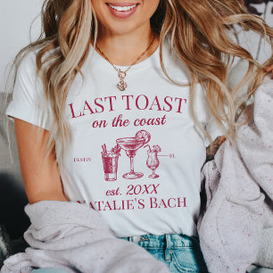 T-shirt Dernier Toast Sur La Côte Beach Bachelorette Party