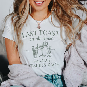 T-shirt Dernier Toast Sur La Côte Beach Bachelorette Party