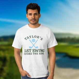 T-shirt Dernier Tour de Swing avant le Golf Bachelor