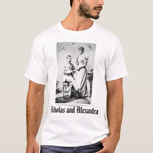 T-shirt Dernier tsar et tsarine, Nicholas et Alexandra (Devant)