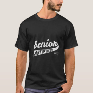 T-shirt Dernière Classe De 2017 Derniers Des Années 90