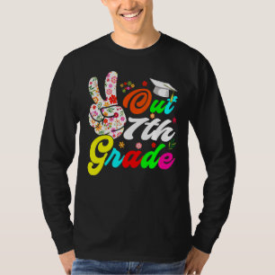 T-shirt Dernière journée de fleurs scolaires Paix sortie G
