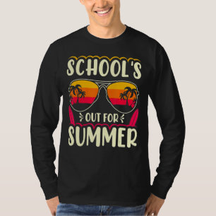T-shirt Dernière Journée D'École Rétro Écoles Sorties Pour
