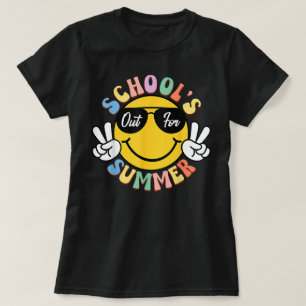 T-shirt Dernière journée Smile Enseignant Enfants Écoles É