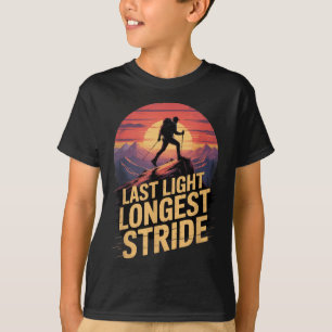 T-shirt Dernière lumière plus longue foulée coucher de sol