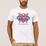 T-shirt Dernière swing avant le Ring Baseball Bachelor Par<br><div class="desc">Préparez-vous à votre fête de bachelier avec ce t-shirt "Dernier Swing Before the Ring" sur le thème du baseball ! Cette chemise présente un design avant avec le logo "Dernier Swing Before the Ring",  le nom de l'événement et l'emplacement.</div>