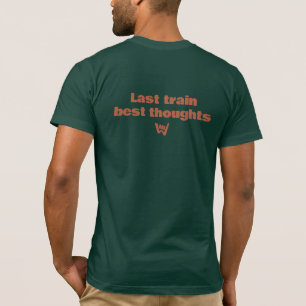 T-shirt Dernière Train Meilleures Pensées Typographie Mini
