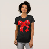 T-shirt "Déroulez avec soin"--Pièce en t d'arc de Noël (Devant entier)