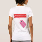 T-shirt "Déroulez avec soin"--Réservoir d'arc de Noël (Dos)