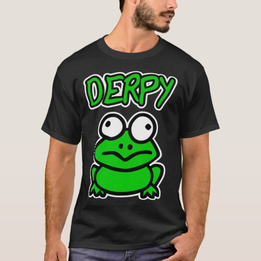 T-shirt DERPY Frog Funny Frog Toad Lover Gift Toddler Boy (Devant)