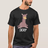 T-shirt Derpy Llama Derp Llama (Devant)