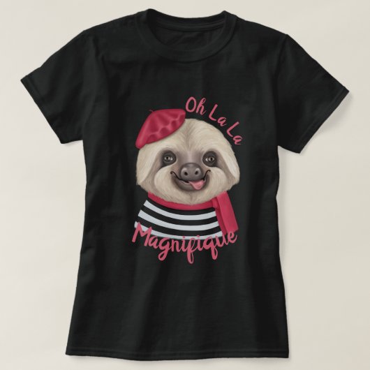 T-shirt Derpy Sloth (Design devant)