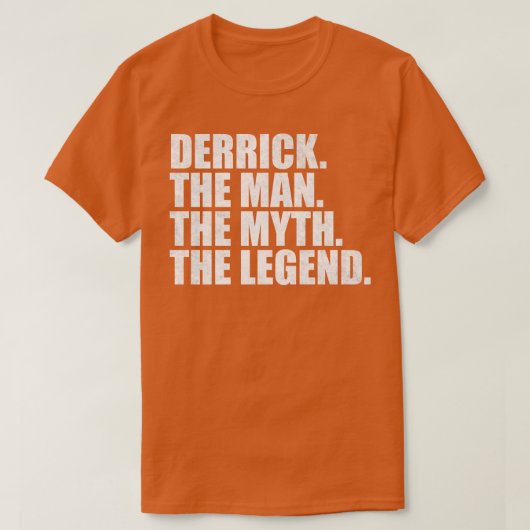 T-shirt DerrickDerrick Nom Derrick prénom (Design devant)