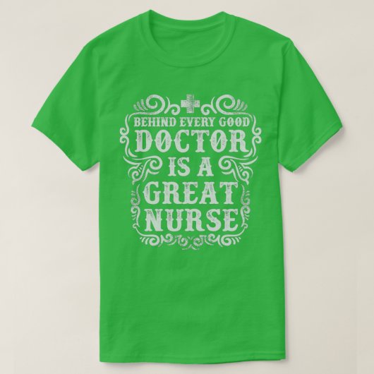 T-shirt Derrière chaque bon docteur se trouve une GRANDE I (Design devant)
