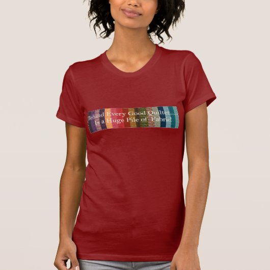 T-shirt Derrière chaque bon quilter (Devant)