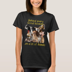 T-shirt Derrière chaque bonne femme, beaucoup de voix d'an