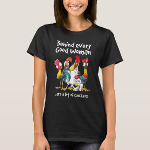 T-shirt Derrière chaque bonne femme il y a beaucoup de pou