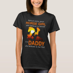 T-shirt Derrière chaque fille à cheval qui croit en elle-m
