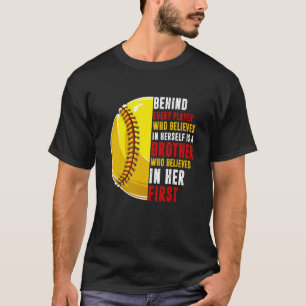 T-shirt Derrière chaque joueur est un frère qui a cru en e