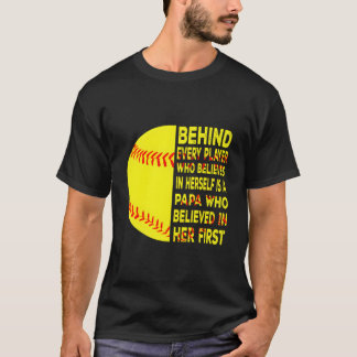 T-shirt Derrière chaque joueur, il y a Papa Joyeuse Fête d