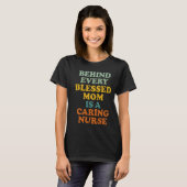 T-shirt Derrière Chaque Mère Heureuse, Il Y A Une Mère Inf (Devant entier)