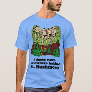 T-shirt Derrière Mt Rushmore